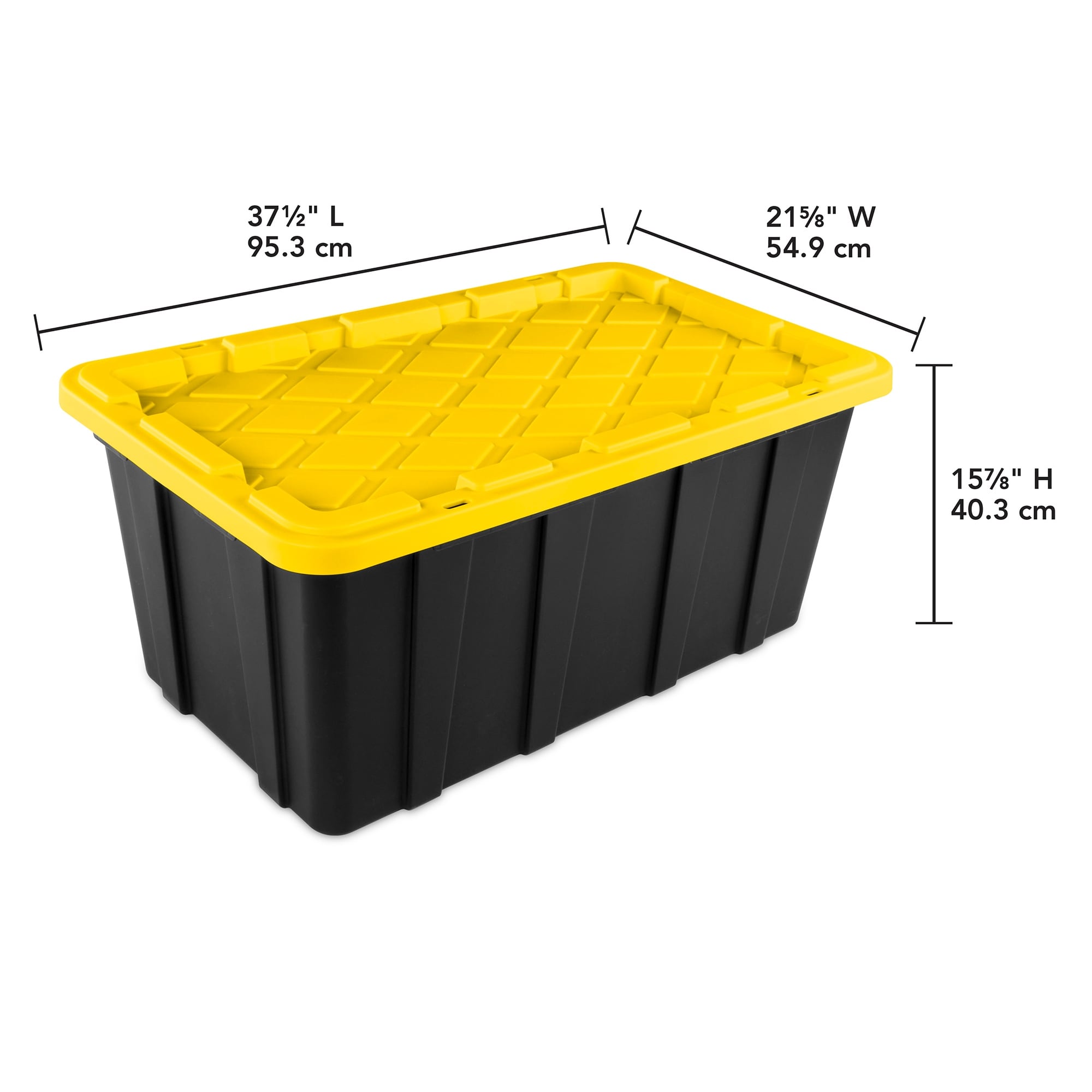 Sterilite 38 Gallon Industrial Stackable Storage Tote Lidded Sterilite 38 Gallon Industrial Stackable Storage Tote Lidded