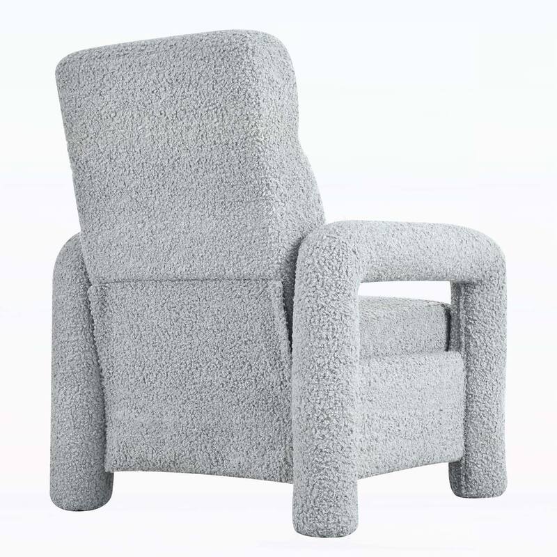 Upholstery Recliner Armchair with Adjustable Backrest, for Living Room Comfort