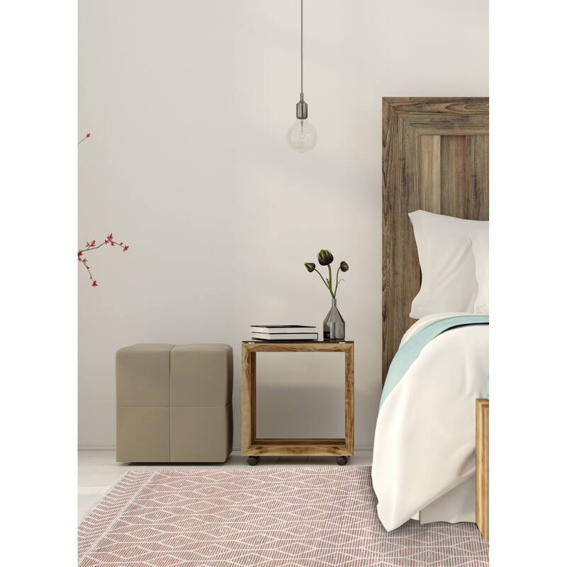 ECARPETGALLERY Braid weave Sienna Taupe Wool Rug - 6'2 x 9'0