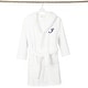 preview thumbnail 12 of 100, Sweet Kids 100% Polyester SUPER PLUSH Double Brushed Hooded Bathrobe with Navy Script Monogram