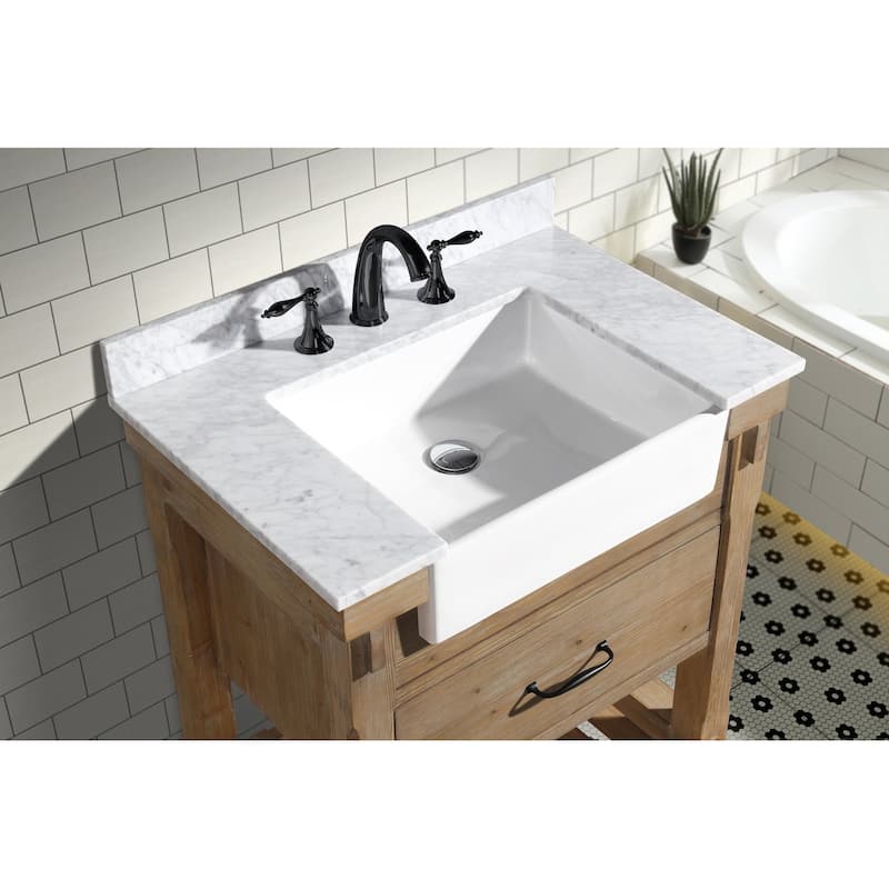 Ari Bath, Marina 30" Bathroom Vanity, Weathered Fir - 30