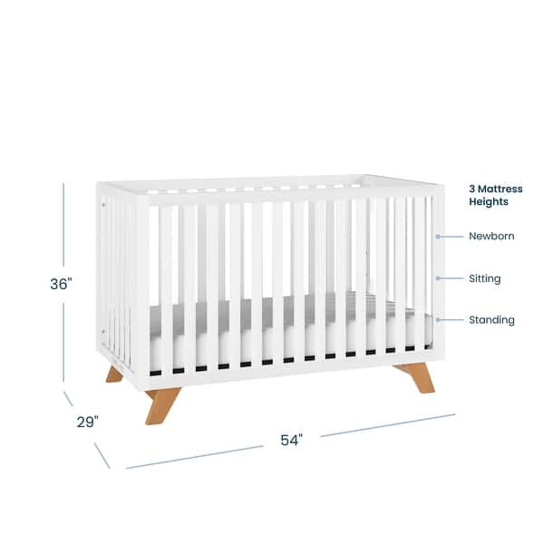 dimension image slide 1 of 2, Child Craft Soho 4-in-1 Convertible Crib