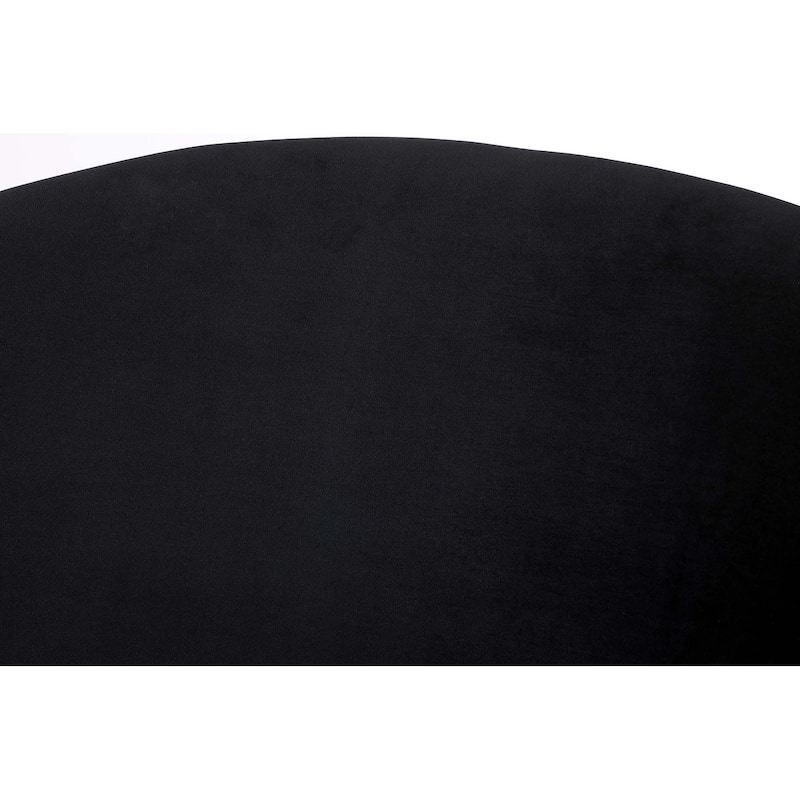 Velvet Chair for Home/Office/Dining - Black