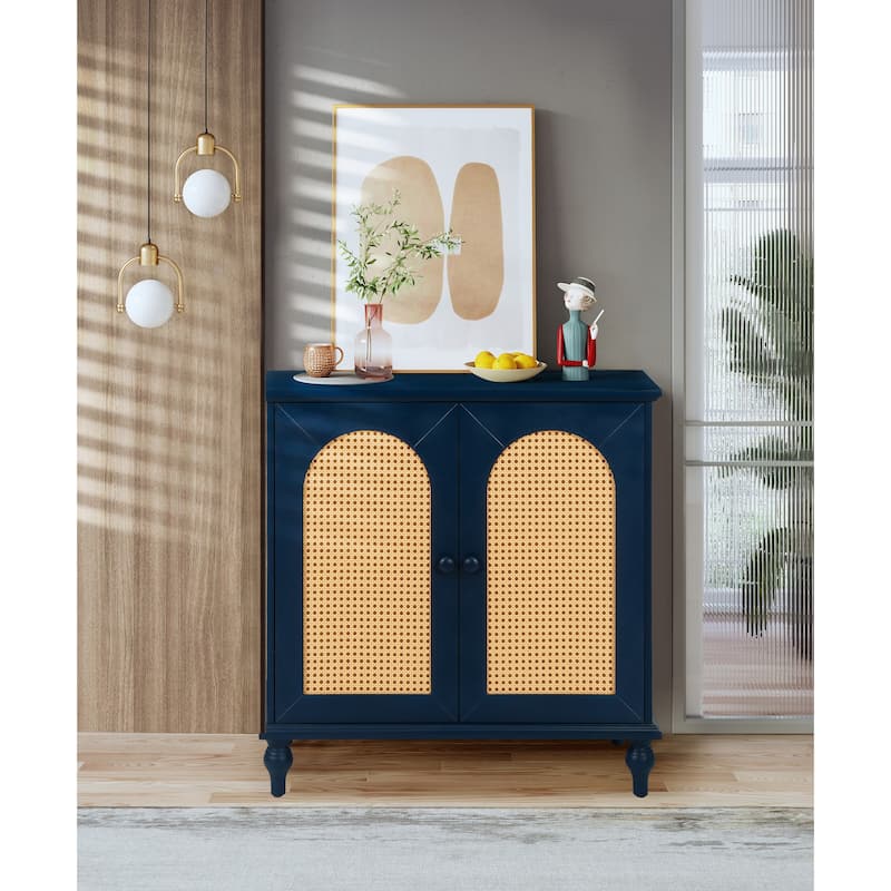 Rattan Storage with Doors and Shelves Bed Bath & Beyond