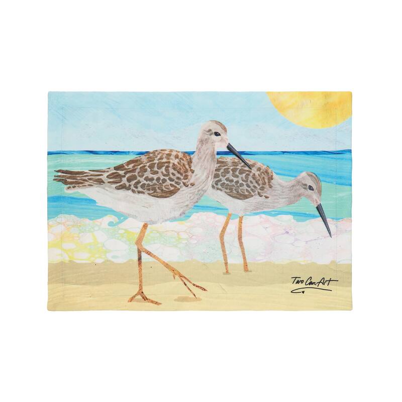 Sand Pipers Printed Placemat Set 6