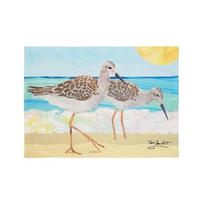 Sand Pipers Printed Placemat Set 6