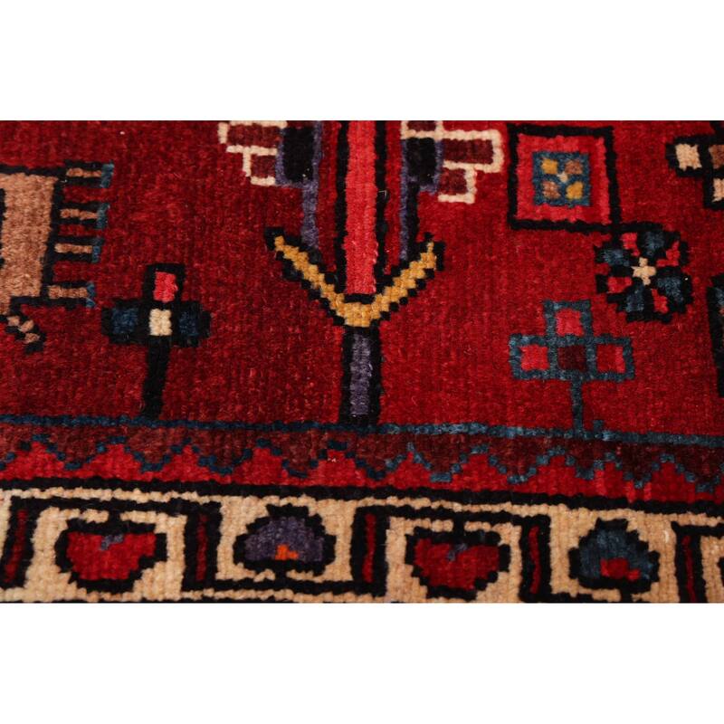 ECARPETGALLERY Hand-knotted Anatolian Vintage Red Wool Rug - 5'9 x 11'5