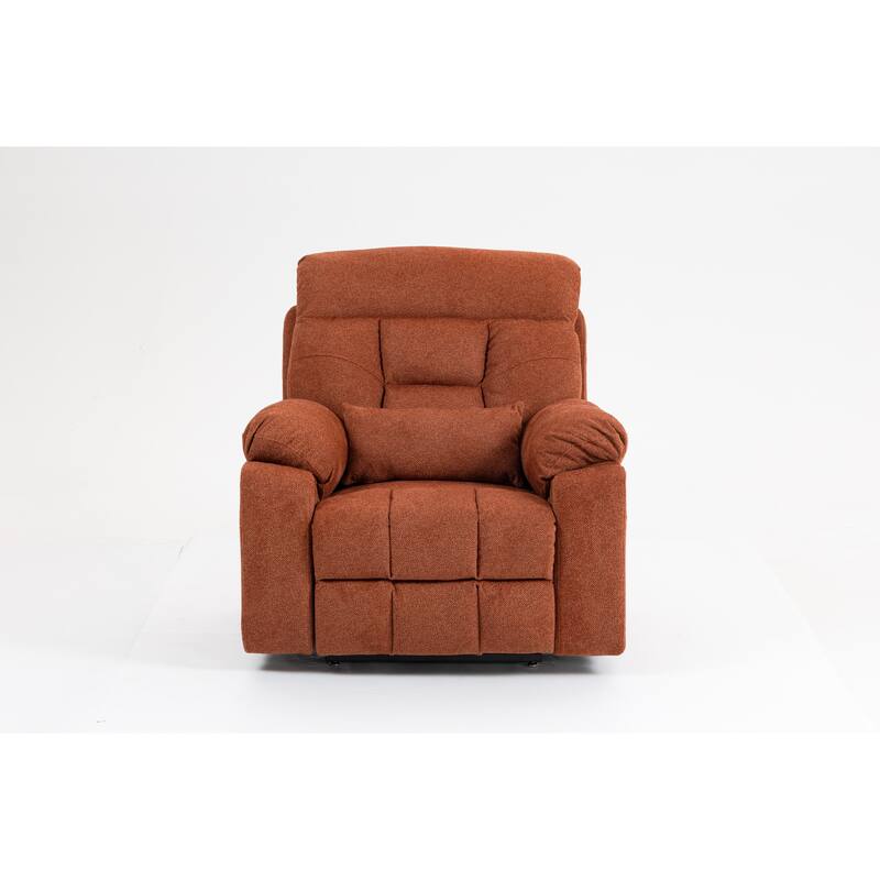 Power Lift Recliner Chair with Heat & Massage, Ergonomic Single Sofa Chair, Electric Recliner Chair with 2 Cup Holders