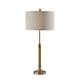 preview thumbnail 1 of 13, Adesso Antique Metal Barton Table Lamp Antique Brass