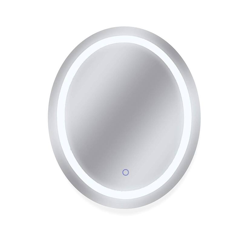 Dyconn Faucet Edison Wall-mounted LED Backlit Tri-Color Mirror - Clear