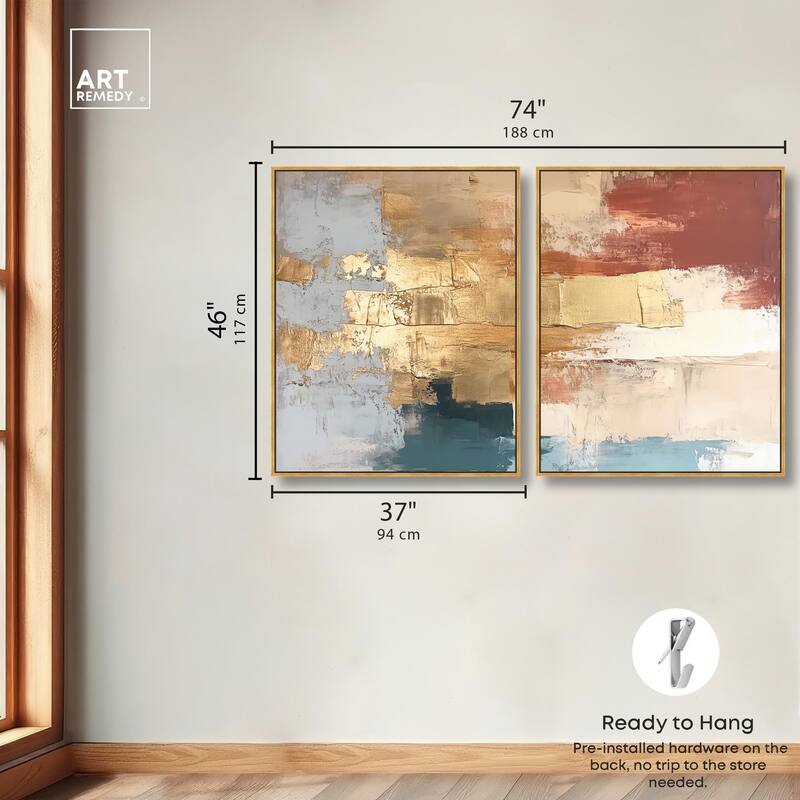 Earthy Glow II Canvas Set of 2 by Art Remedy