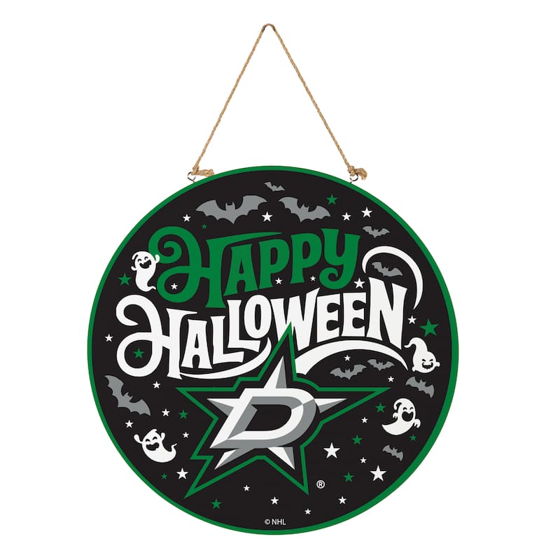 Dallas Stars 18" x 18" Halloween Door Décor Wall Sign