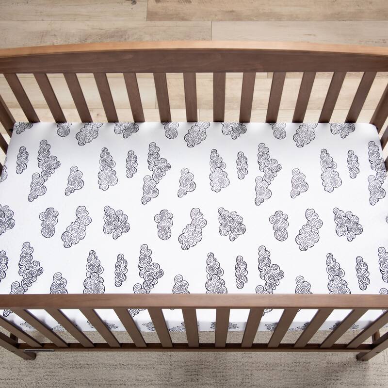 Rizzy Home Cloud Cotton Fitted Cribsheet - 28" X 52"