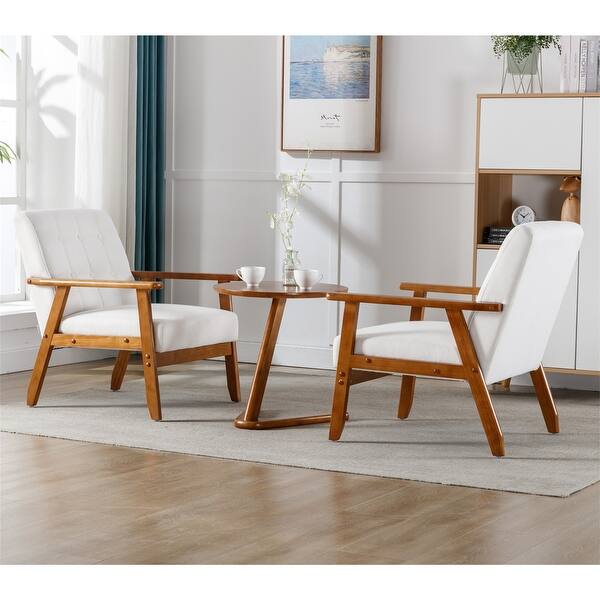 Mid Century Modern Accent Chairs Set of 2 with Side Table On Sale Bed Bath & Beyond 37570749