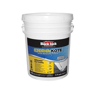 Black Jack 5576 1 30 Waterproofing Silicone Roof Coating Bright White 5 Gallon Overstock 20173684