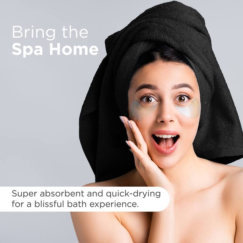 Superior Miami 100% Cotton 6-Piece Towel Set - Lightweight & Quick Drying