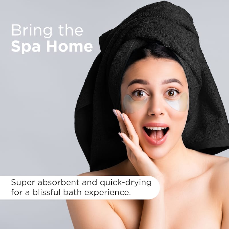 Superior Miami 100% Cotton 6-Piece Towel Set - Lightweight & Quick Drying