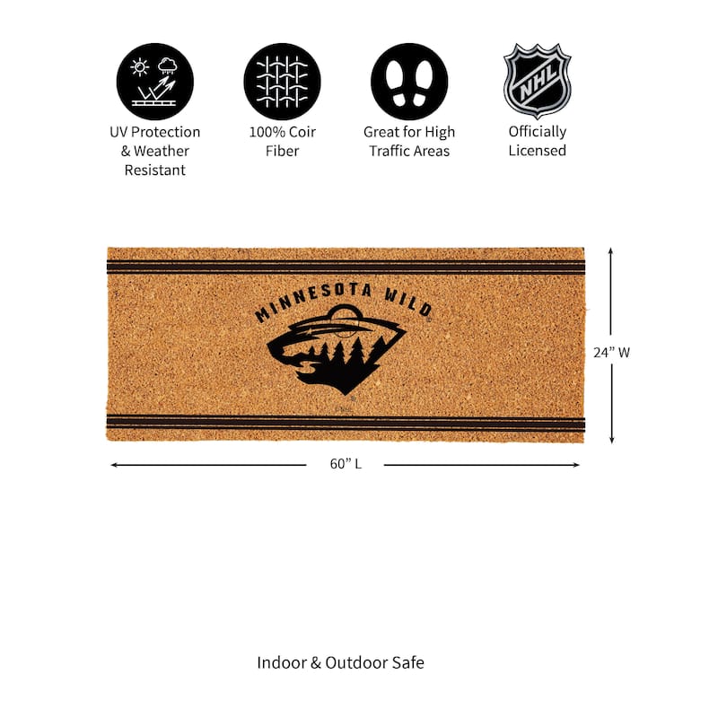 Minnesota Wild Monochrome Indoor/Outdoor Coir Door Mat