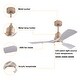 preview thumbnail 10 of 15, 47In Modern 3-Blade 6-Speed Propeller Ceiling Fan Light with Remote