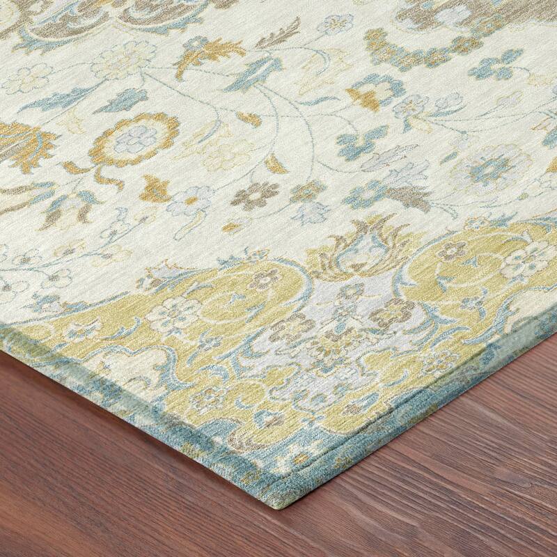 Machine Washable Indoor/ Outdoor Global Eckley Chantille Rug