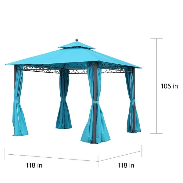 International Caravan St. Kitts 10-foot Double-vented Canopy Gazebo