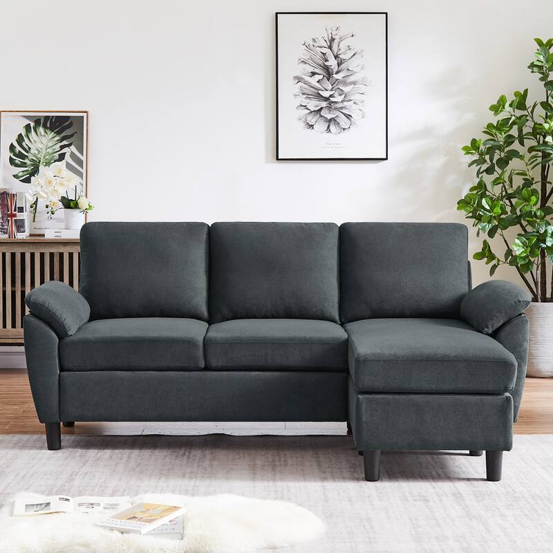 Jarenie Sofa Couch Upholstered L Shape Sectional Sofas Sets for Living Room