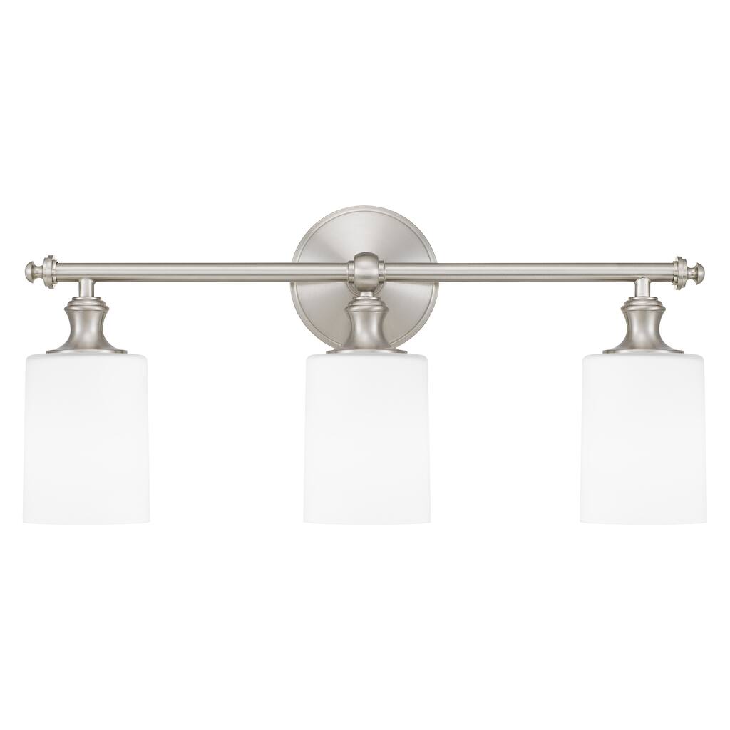 Wembley 3-Light Brushed Nickel Vanity Light