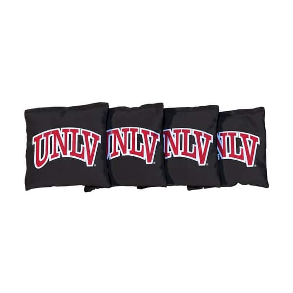 slide 2 of 3, Unlv Rebels Black Cornhole Bags All-Weather Resin Filled