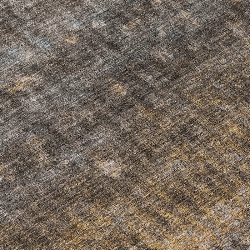 Machine Washable Indoor/ Outdoor Abstract Ombre Chantille Rug