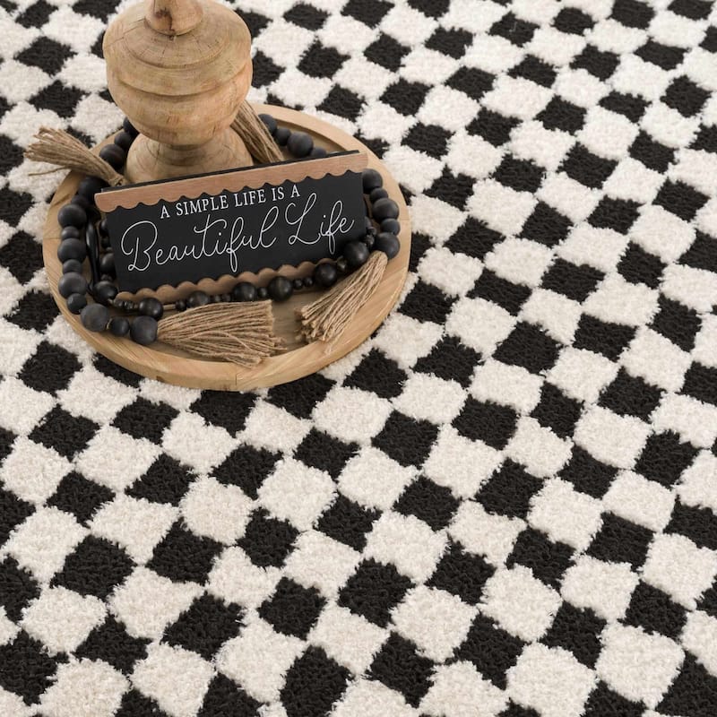 Hauteloom Leryn Hallway, Kitchen Runner Rug - High Pile - Off White - 2'8" x 7'3"