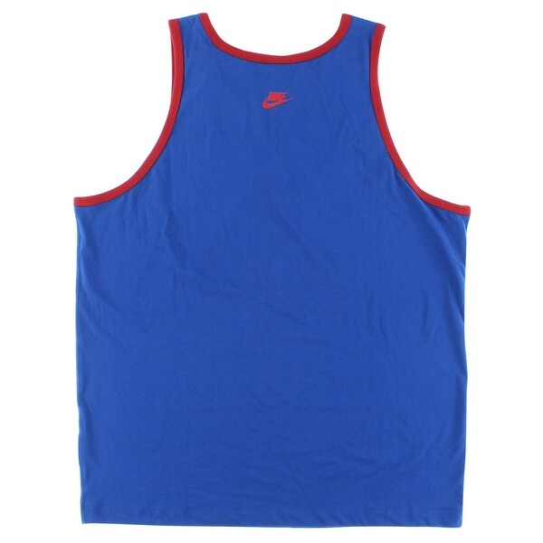 nike red white and blue tank top