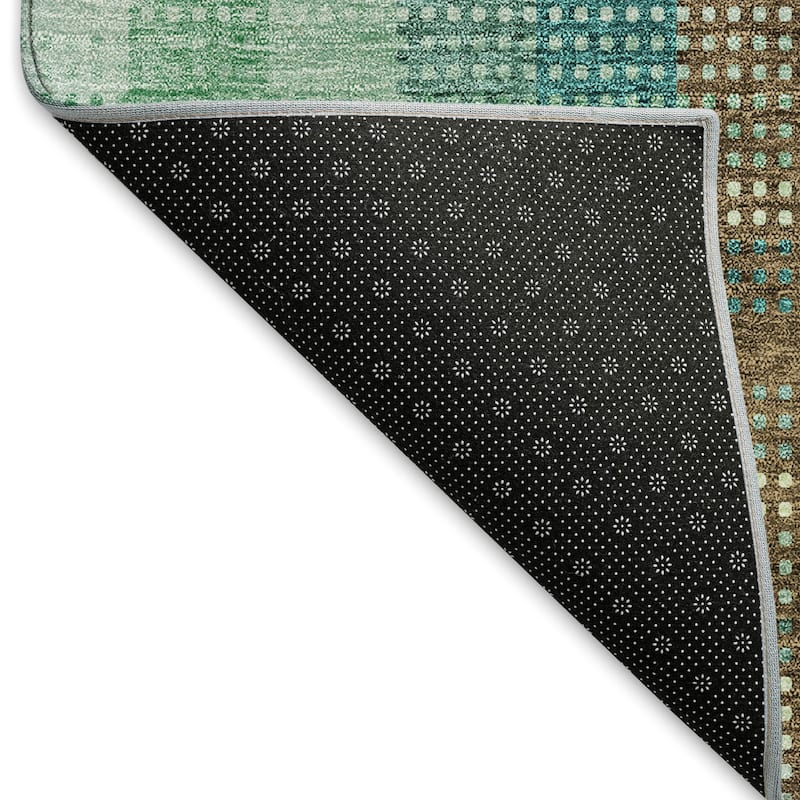 Premium Washable Super Soft Modern Plaid Mayfield Rug