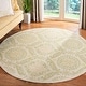 preview thumbnail 9 of 72, SAFAVIEH Handmade Chelsea Alannah French Country Wool Rug 5'6" x  5'6" - Beige/Green - Runner/Round