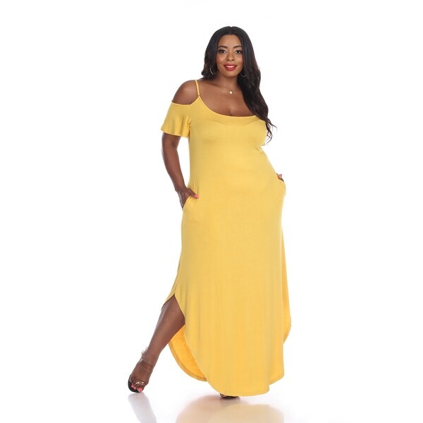 mustard yellow maxi dress plus size