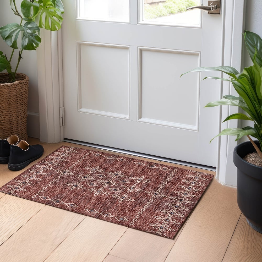 Premium Washable Super Soft Boho Medallion Mayfield Rug