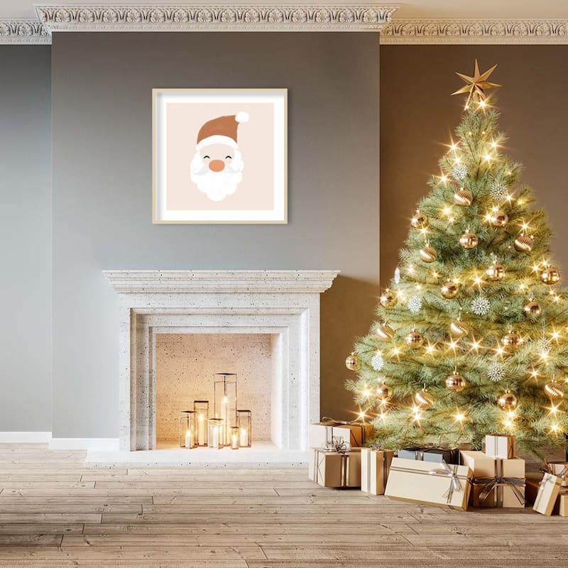 Santa by Orara Studio Wood Framed Wall Art Print