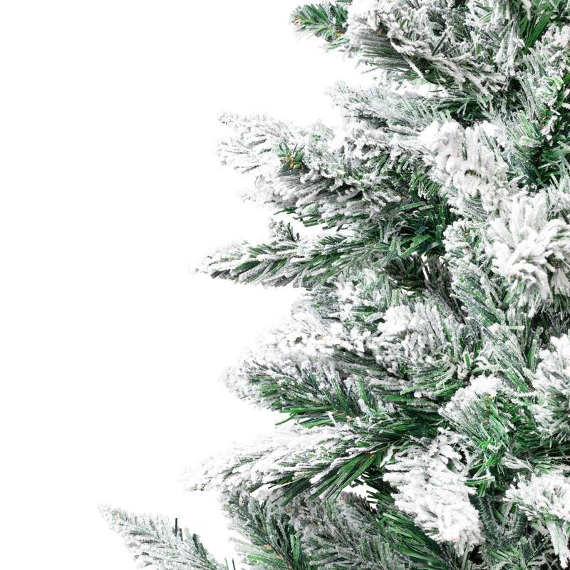 Frosted Pine Artificial Christmas Tree in Burlap Base - 3.5' - Unlit - 3.5 Foot