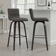 preview thumbnail 75 of 120, Skara Swivel Bar Stool, Upholstered Bar Height Chair with Bentwood Frame
