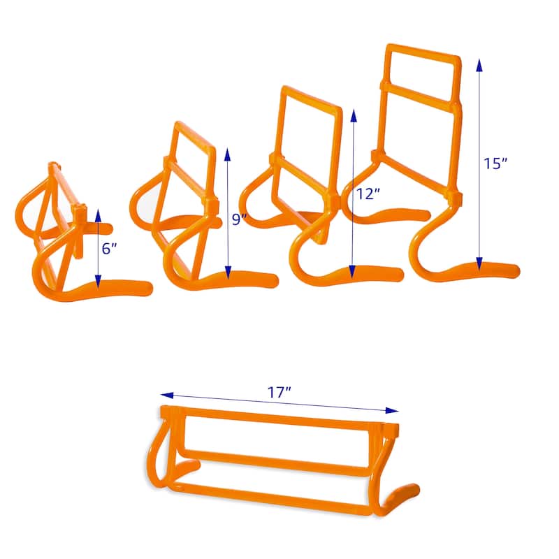 Trademark Innovations Adjustable Speed Training Hurdles (Set of 5)