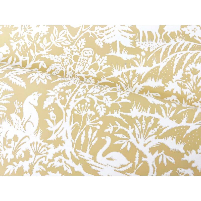 Chesapeake Alrick Mustard Forest Venture Wallpaper