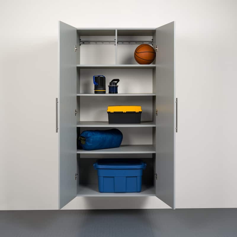 Prepac 36" HangUps Large Storage Cabinet Shelves and Doors