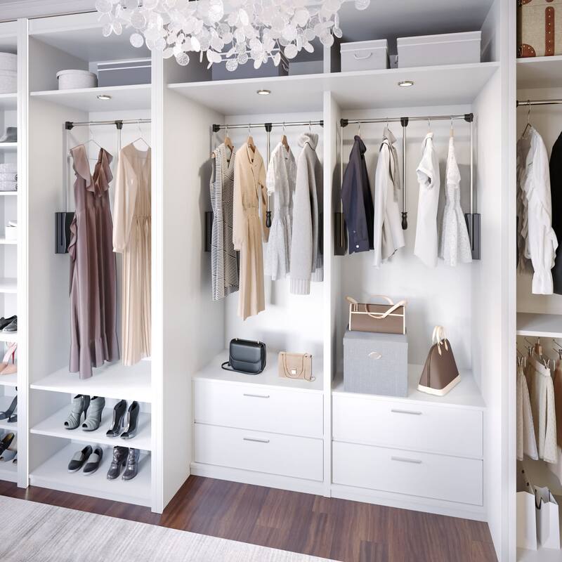 Hardware Resources 32 Inch Wide Pull Down Closet Rod