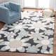 preview thumbnail 24 of 61, SAFAVIEH Handmade Kids Khadijah Floral Wool Rug 3' x 5' - Charcoal/Ivory