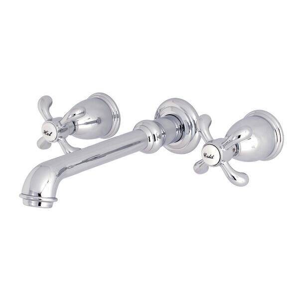 slide 2 of 15, French Country 3-Hole Wall Mount Roman Tub Faucet Polished Chrome