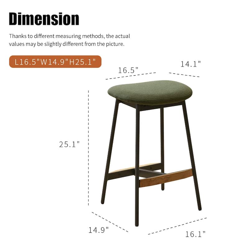 Modern Set of 2 Bar Stools