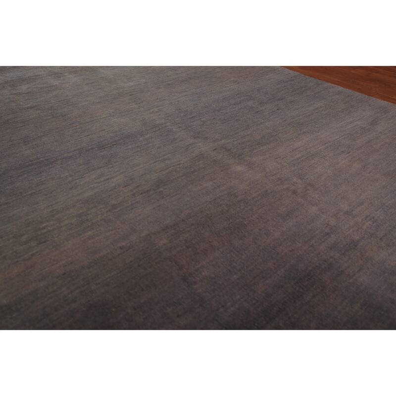 Gray Modern Gabbeh Oriental Area Rug Handmade Dining Room Wool Carpet - 5'8" x 7'11"