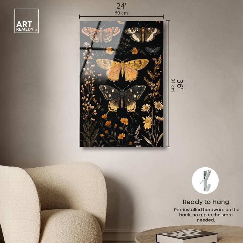 Winged Visitors II Acrylic by Art Remedy, Ready to Hang
