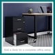 preview thumbnail 4 of 8, Space Solutions 18" Deep 3 Drawer Metal File Cabinet, Black