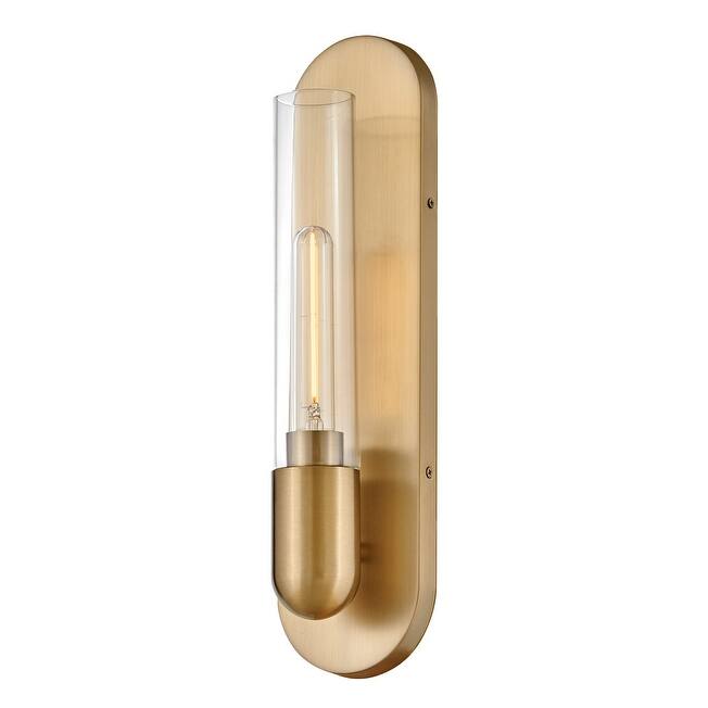 Lark 83470 Tully 18" Tall Wall Sconce with Clear Glass Shade