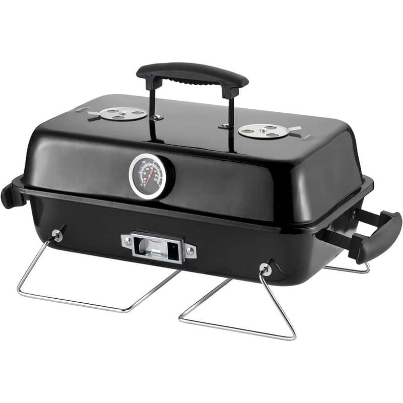Portable Charcoal Grill, Tabletop Outdoor Barbecue Smoker